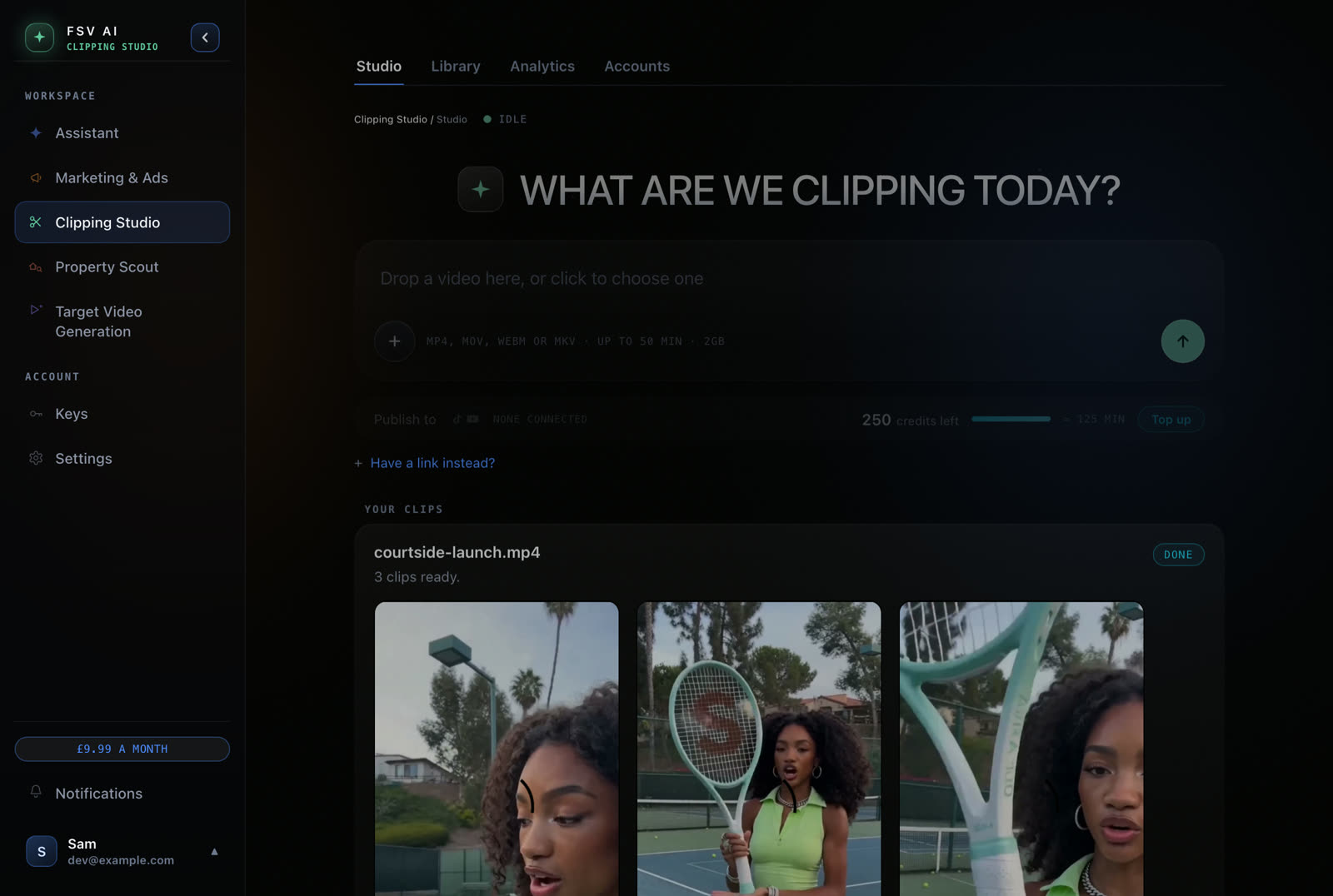 Clipping Studio in FSV AI